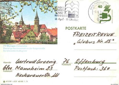 oehringen  Hohenlohe Burg und Kirche