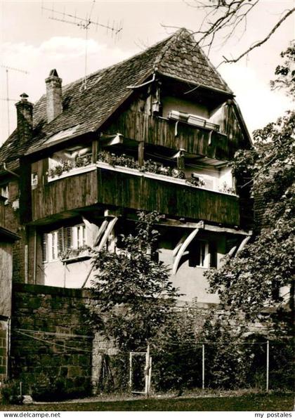 oehringen  Hohenlohe Fachwerkhaus an der Staumauer