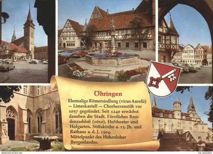 oehringen Hohenlohe Rathaus Marktplatz Stiftskirche Schloss