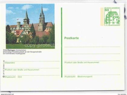 oehringen  Hohenlohe Stiftskirche und Schloss