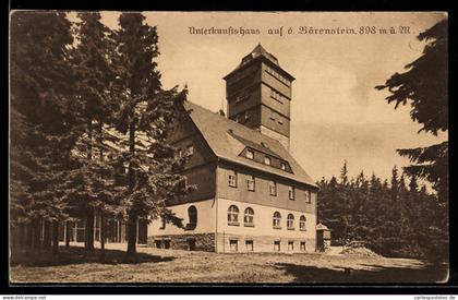 AK Bärenstein, Unterkunftshaus auf dem Bärenstein