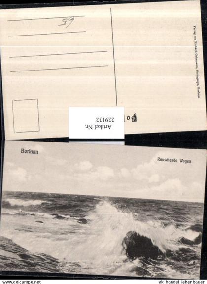 229132,Borkum Rauschende Wogen Wellen Partie
