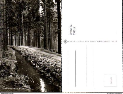 734512 Foto AK Altenau Oberharz Der Dammgraben Altenau-Schulenberg im Oberharz Clausthal-Zellerfeld