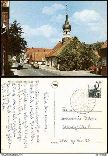 Ansichtskarte Hooksiel-Wangerland Ortsansicht Straßen Partie 1980