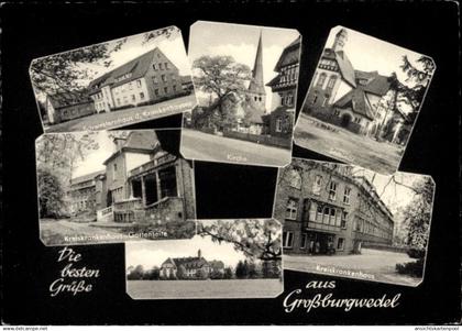 CPA Großburgwedel Burgwedel Niedersachsen, Kreiskrankenhaus, Seminar, Kirche, Schwesternhaus