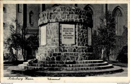 CPA Rotenburg in Hann. Rotenburg an der Wümme, Ehrenmal