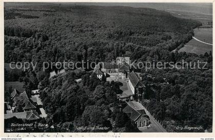 Ballenstedt Fliegeraufnahme Schloss Theater
