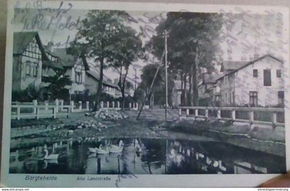 ! 1928 alte Ansichtskarte aus Bargteheide, Teich, alte Landstraße, Holstein