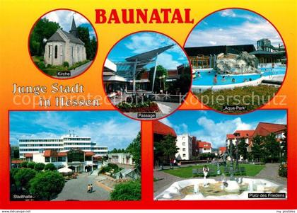 Baunatal Kirche Passage Aquapark Stadthalle Platz des Friedens