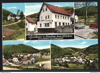 AK Riedern / Main, Gasthaus und Pension Zum Hirschen, Bes. Engelbert Bundschuh