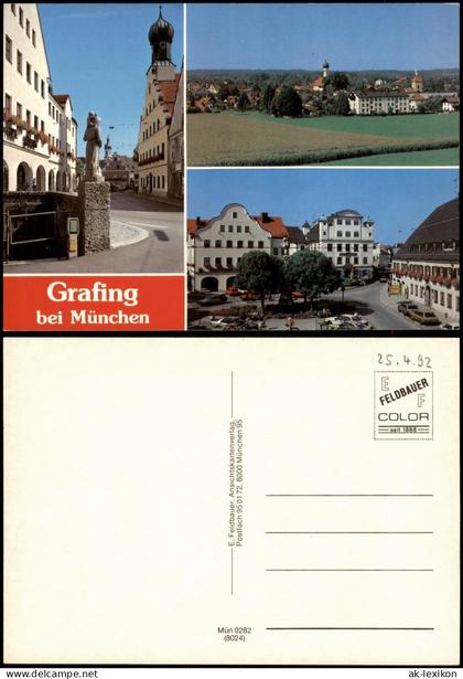 Ansichtskarte Gafing Ansichten Grafing bei München Markt Panorama 1992