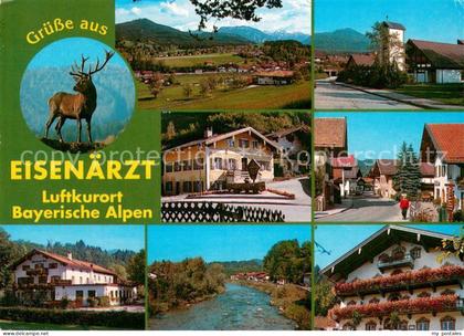 Eisenaerzt Panorama Ortsansichten Hirsch Partie an der Weissen Traun