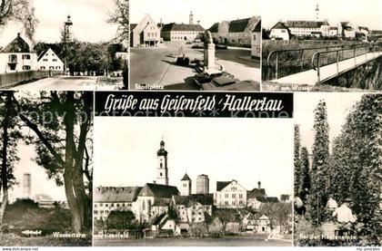 Hallertau Stadtplatz Idyll am Wasser Wasserturm Geisenfeld Hopfenernte