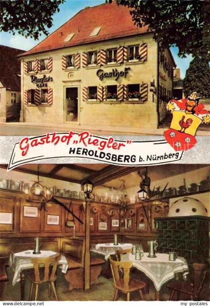 Heroldsberg Erlangen-Hoechstadt Nuernberg Bayern Gasthof Riegler Gaststube