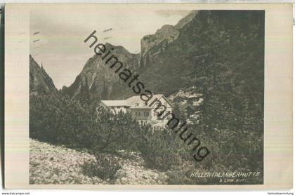 Höllentalangerhütte - Phot. A. Link - gel. 1927