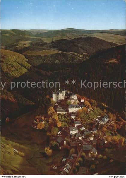 Lauenstein Oberfranken Burg Lauenstein Fliegeraufnahme