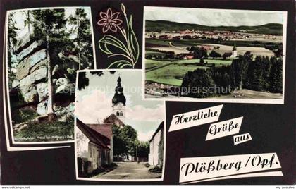 Ploessberg Oberpfalz Tirschenreuth Bayern Lochweifelsen Schoenkirch Kirche Ortsp