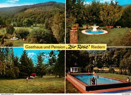Riedern Erftal Eichenbuehl Unterfranken Gasthaus Pension Zur Rose Panorama Brunn
