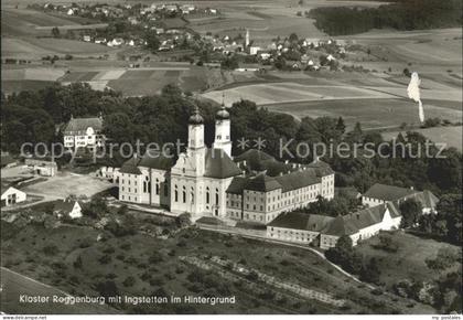 Roggenburg Schwaben Kloster im Hintergrund Ingstetten Fliegeraufnahme