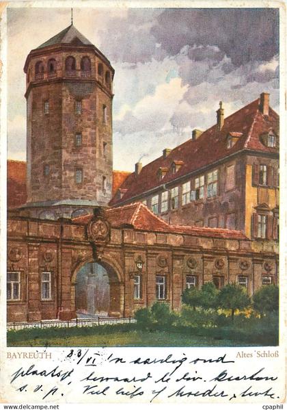CPM Bayreuth Altes Schloss Das Malerische Bayreuth Nach Aquarellen von Guftav Luttgens