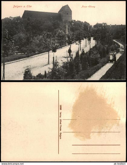 Ansichtskarte Belgern Neuer Elbweg 1915