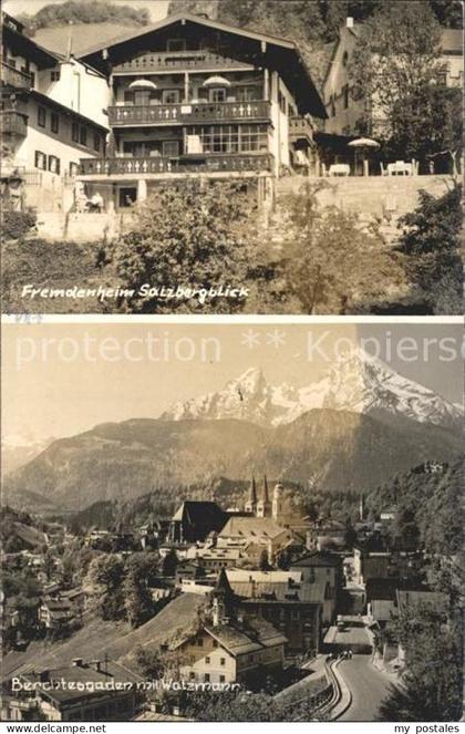 BERCHTESGADEN Bayern Fremdenheim Salzbergblick Berchtesgaden mit Watzmann