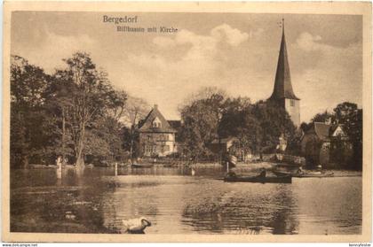 Bergedorf - Billbassin mit Kirche