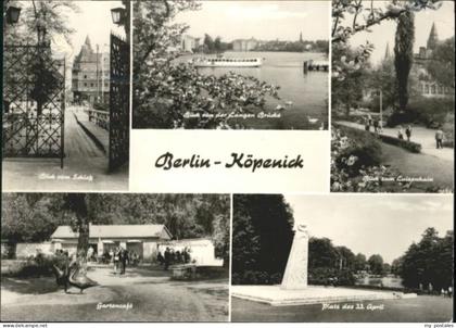 Berlin-Koepenick chloss Schiff Luisenheim Gartencafe