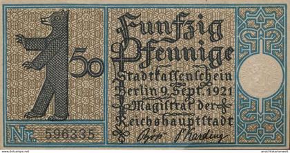 Berlin-Pankow Notgeld 50 Pfennig #135.684