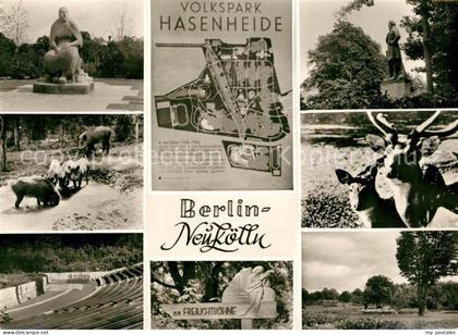 Neukoelln Volkspark Hasenheide Freilichtbuehne Kaethe Kollwitz Denkmal Wild
