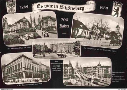 Schoeneberg  Berlin Bayerischer Platz Hauptstrasse mit Dorfkirche Tauentzienstra