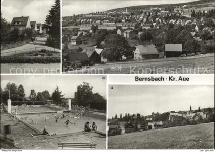 Bernsbach Siedlerstr Panorama Freibad Teilansicht