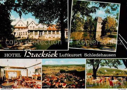 Schledehausen Bissendorf Hotel Bracksiek Gaststaette Garten Luftbild Schelenburg