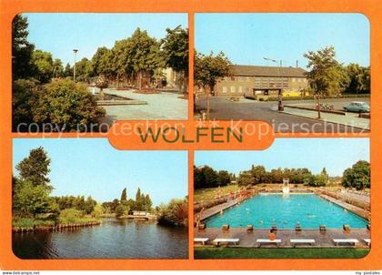 Wolfen Bitterfeld  Bahnhof Schwimmbad Gondelteich