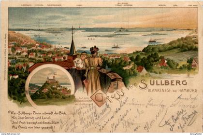 Süllberg - Blankenese - Litho