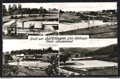 AK Gärtringen /Kreis Böblingen, Neues Schwimmbad, Mehrfachansicht