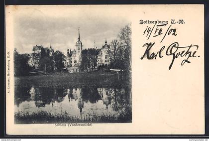 AK Boitzenburg /U.-M., Vorderansicht des Schlosses