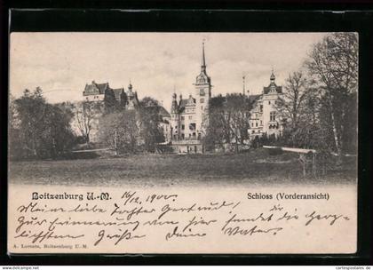 AK Boitzenburg U.-M., Vorderansicht des Schlosses