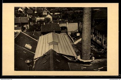 AK Bornheim-Hersel, Sieg-Rheinische Germania-Brauerei, Eindeckung des neuen Kesselhauses