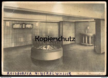 ÄLTERE POSTKARTE ROISDORFER MINERALWASSER BRUNNEN ROISDORF BEI BONN BORNHEIM VORGEBIRGE Ansichtskarte AK cpa postcard