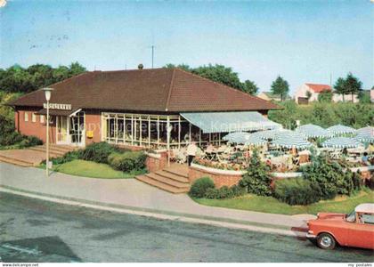 Bottrop NRW Bundesautobahn-Raststaette Restaurant Terrasse
