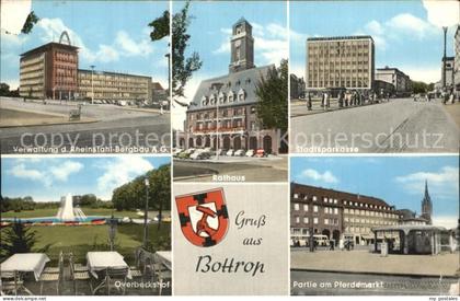 Bottrop Verwaltung Rheinstahl Bergbau Rathaus Pferdemarkt Overbeckshof