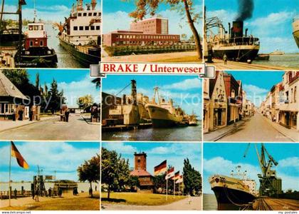 Brake Unterweser Weserpartie Pieranlage Kreisamt Schiffahrtsmuseum Breitestrasse