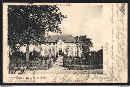 AK Hamburg-Bramfeld, Restaurant mit Garten