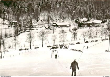 Holzhau Brand-Erbisdorf Winterpanorama Schlepplift