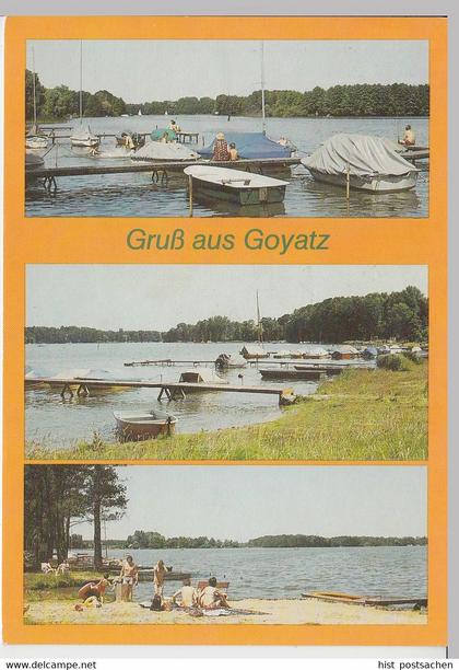 (102523) AK Goyatz, Mehrbildkarte Schwielochsee 1989