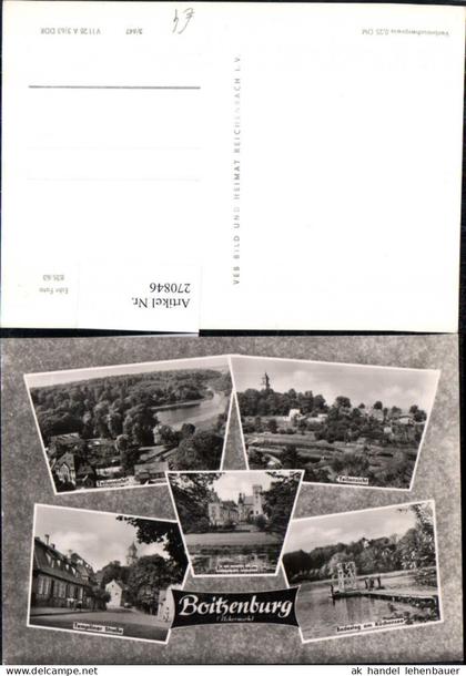 270846,Boitzenburg Uckermark Teilansicht Erholungsheim Straßenansicht Badesteg Mehrbildkarte pub VEB 3euro647