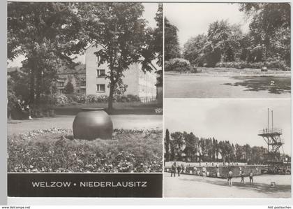 (83428) AK Welzow, Niederlausitz, Schwimmbad, Jahnpark 1978