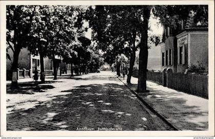 CPA Altdöbern Brandenburg, Bahnhofstraße, Straßenpartie