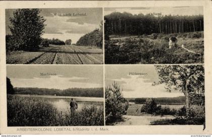 CPA Arbeiterkolonie Lobetal Bernau bei Berlin, Odland, Mechesee, Plötzensee